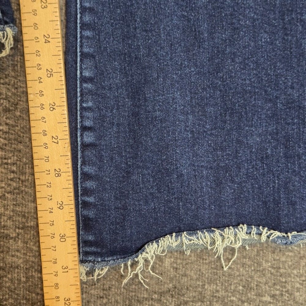 Women's‎ KanCan High Rise Holly Flare Jeans Raw Hem Sz 13/30 Meas. 30x31 - Picture 9 of 12